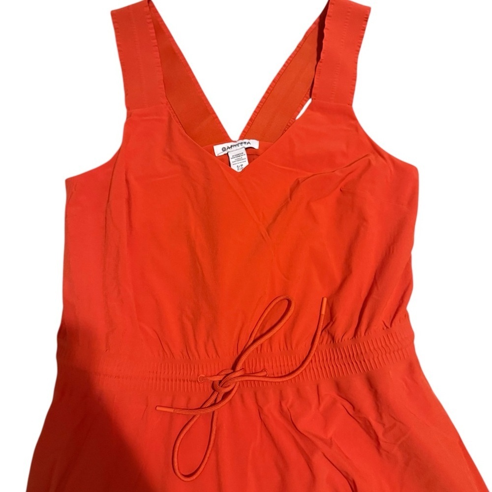 NWOT Athleta Women's Vibrant Orange Jumpsuit - Picture 2 of 4